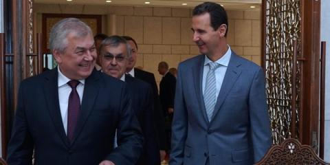  الأسد للمبعوث الخاص للرئيس الروسي- تركيز العمل على وقف العدوان التركي وانسحاب القوات التركية والأميركية من الأراضي السورية