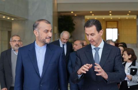 الرئيس الأسد يستقبل وزير الخارجية الإيراني حسين أمير عبد اللهيان والوفد المرافق.