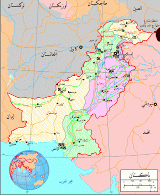 الخارطة السياسية لباكستان