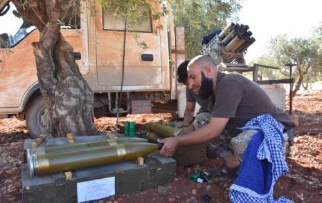 تخوض «فتح حلب» معارك «ردع» على جبهة الخالدية (الأناضول) 