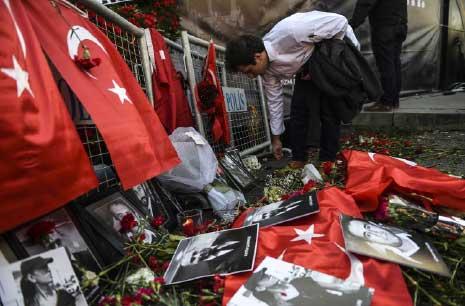 أردوغان: لن نسمح إطلاقاً بإنجاح المؤامرات القذرة التي تحاك ضدنا (أ ف ب) 