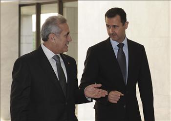 الرئيسان سليمان والأسد في دمشق