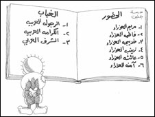 كانت المخيمات محور رسوم الفنان