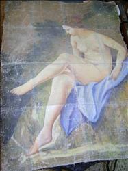 لوحة «المرأة العارية» لبيكاسو التي سرقت منذ العام 1990 وعثر عليها في العراق.